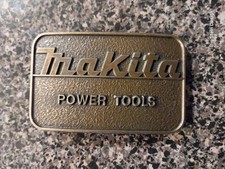 Makita Power Tools Brass Belt Buckle USA