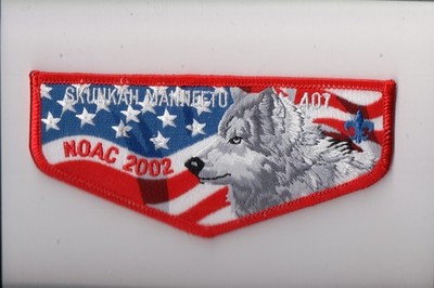 Lodge 407 Shunkah Mahneetu OA flap (A) 2002 NOAC