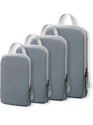 Compression Packing Cubes for Suitcases Travel Essentials 4 Set Expandable Bags
