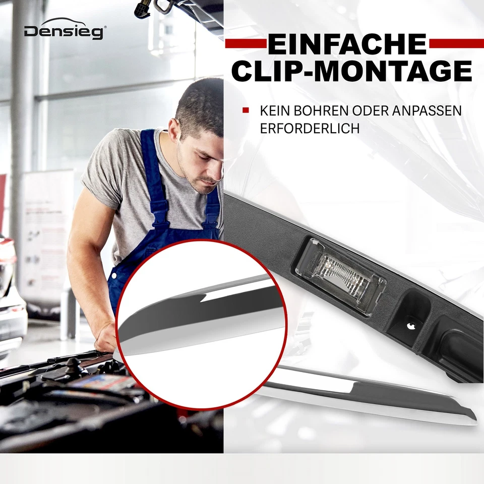 Densieg Tailgate Handle Grip Strip Chrome 51132753603 for Mini R55 R56 R57 R58 - Image 2 of 4