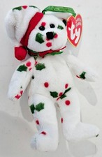 Ty Jingle Beanies Babies 1998 Holiday Teddy Bear Christmas Plush 5.5" T New