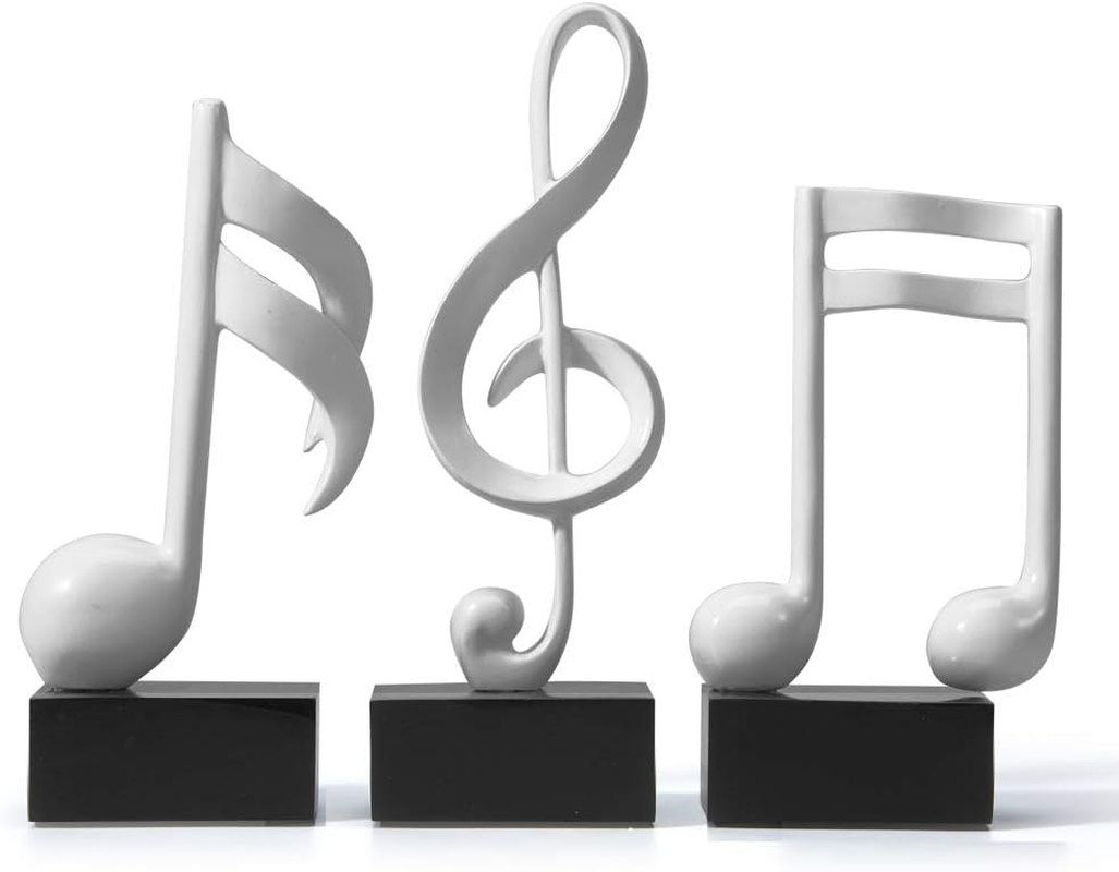 3pcs Music Note Decor Musical Decoration Gifts Table Centerpiece Sculpture Piano