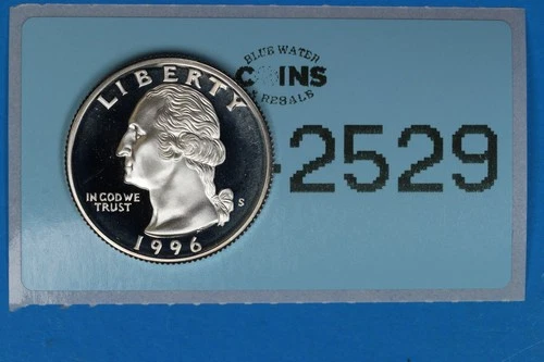 1996-S 25C WASHINGTON SILVER QUARTER DOLLAR PROOF RAW-2529