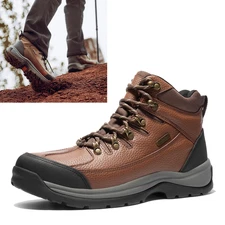Men's Waterproof Hiking Boots Mid Ankle Traveling Trekking Outdoor Boots
