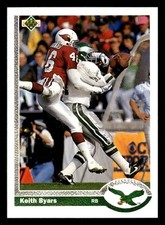 Keith Byars 1991 Upper Deck #282 Philadelphia Eagles FOOTBALL *081