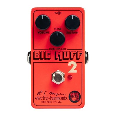 EHX Electro-Harmonix Big Muff Pi 2 Dual Op-Amp Fuzz Guitar Effect Pedal