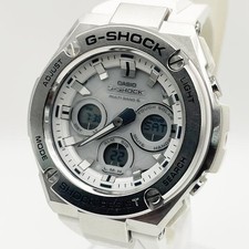 CASIO G-SHOCK GST-W310 G-STEEL White Digital Solar Used Men's Watch From Japan