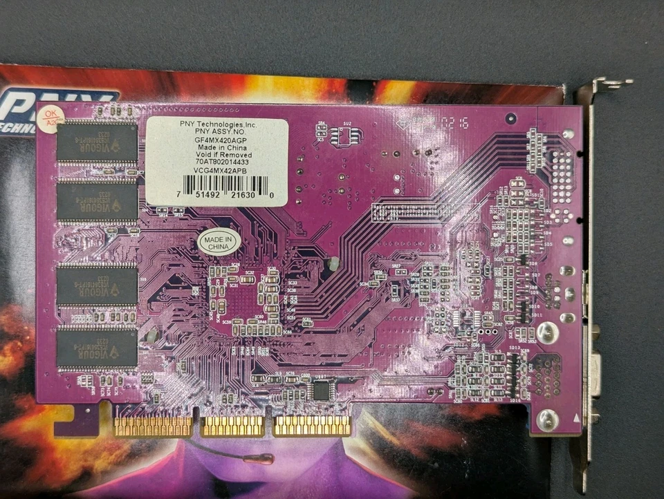 PNY GeForce 4 MX420 64MB AGP Video Card 3GF4MX420AGP - Image 2 of 4