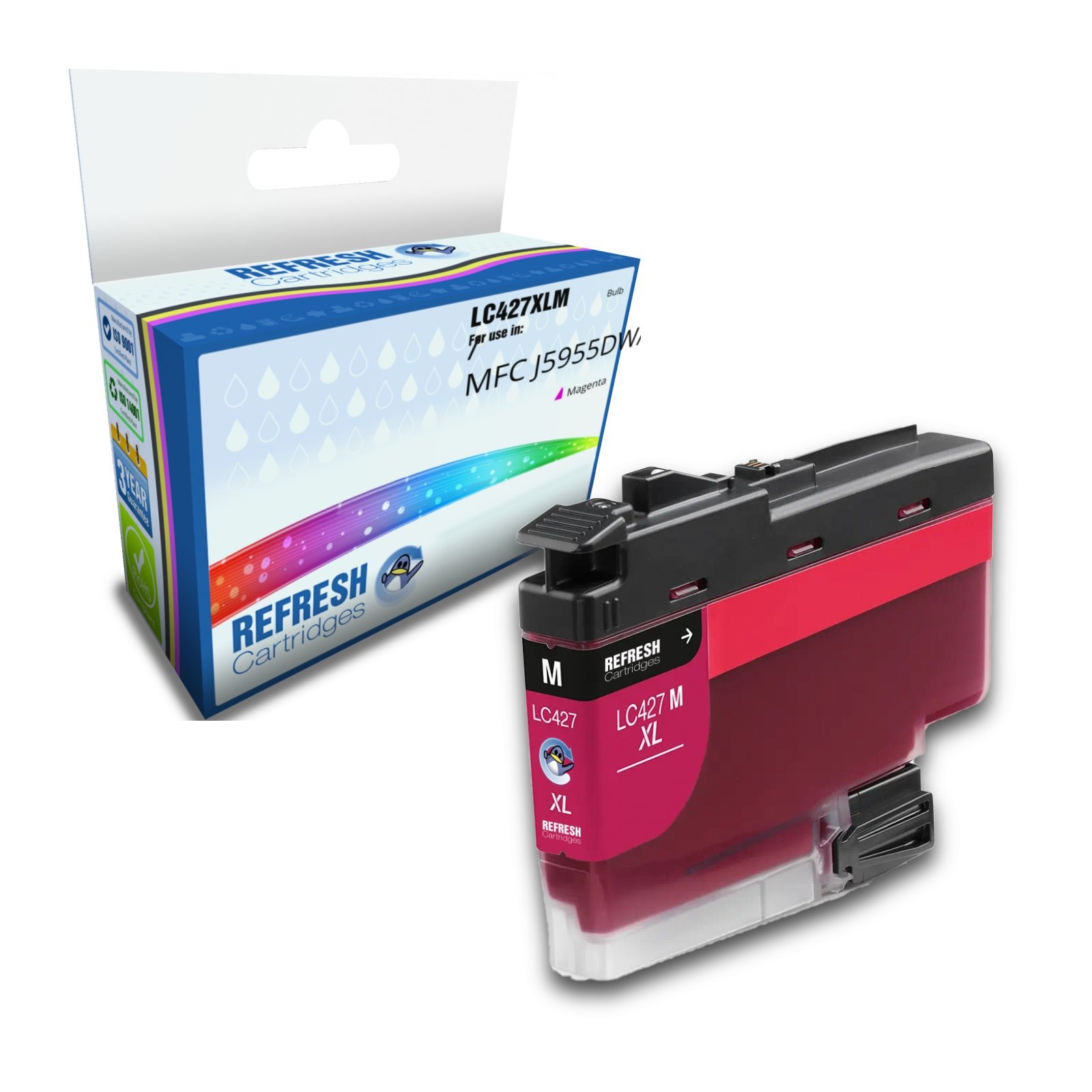 Refresh Cartridges Magenta LC427XLM Ink Compatible With Brother Printers