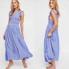 Free People Chambray Butterflies Dress