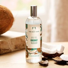 The Body Shop Coconut Body Mist Spray 3.3 oz / 100 ml Brand New Vegan