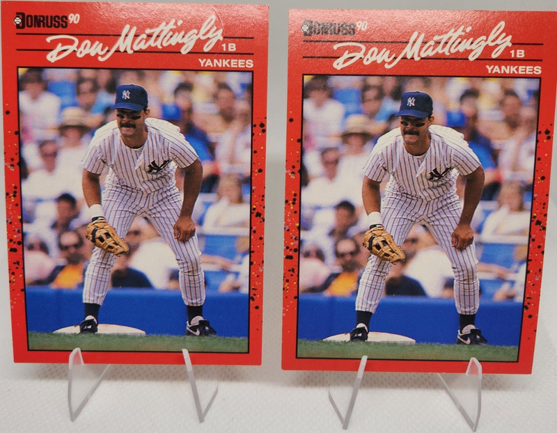 Donruss 1990 Don Mattingly #190 Yankees Baseball Card Lot of 2