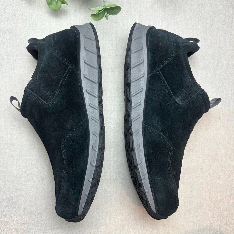 L.L. Tênis de neve Bean masculino tamanho 13W largo 5 baixo preto camurça slip on impermeável - Imagem 3 de 4