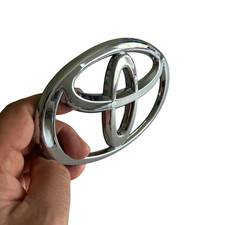Toyota Badge Chrome Front Grille Emblem Fit T...