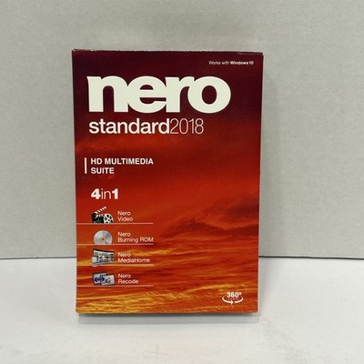 Nero Standard 2018 4 in 1 HD MULTIMEDIA SUITE 360 View 
