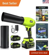 Leaf Blower Cordless with Battery and Charger,800,000 RPM,Extended Nozzle,Lig...