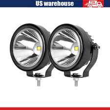60w 4 Inch Round Led Pod Lights Off Road Driving Fog Spot Aux 2pcs 4 Inch White