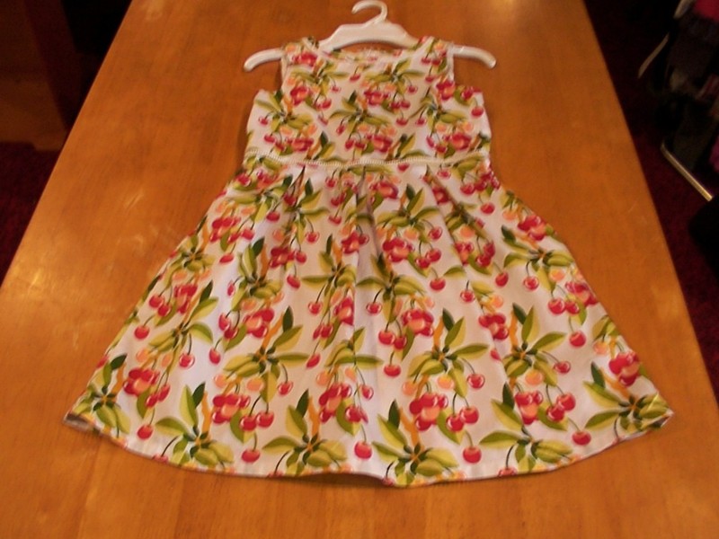 Brooks Brothers Girls Cherry Print Sleeveless Dress-Sz.10