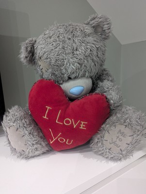 Süßer Me Too Tatty Teddy I Love You rotes Herz weicher Plüschbär 14 Zoll 