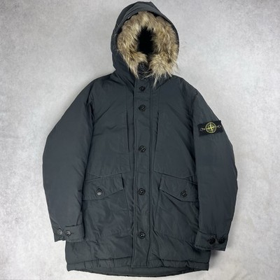 Stone Island Micro Reps Down Puffer Jacket Medium Parka Navy Coat 4908