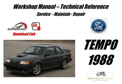 Ford Tempo Service Reparatur Werkstatt Service Handbuch 1988