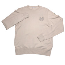  850 Moncler Cotton Crewneck Tricot Logo Sweater Mens Size Small