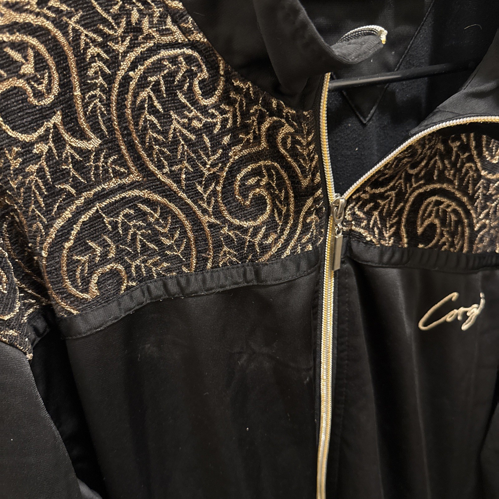 Vintage COOGI Full Zip Hoodie Sweatshirt Mens 2XL 90s Heavyweight Sweater Lined image 4