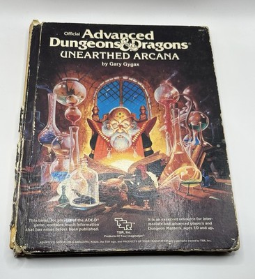 UNEARTHED ARCANA 1985 1ST EDITION ADVANCED DUNGEONS & DRAGONS BY GARY GYGAX