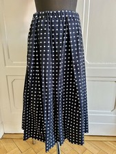 Gonna Les Moutons Noirs pieghe check L XL gonna a tulipano blu bianca presagio look a strati new