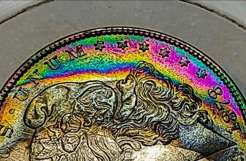 1878 7TF REV 78 Morgan Silver Dollar UNC BU Toner. 273