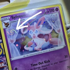 HD GALAXY SWIRL 🌀💫 SIGILLATO Sylveon SWSH211 Holo Promo Blister Carta Pokemon