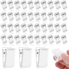 50 Pieces Self Adhesive Clips, Tapestry Sticky Spring Hangers Wall Clips for Han