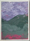 ACEO Original Art Acrylic Landscape: Pastel Pasture by Jill/ Tulip and Topaz — photo 2