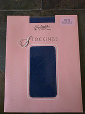 NIP Frederick's of Hollywood Nylon Lace Top Stockings Teal One Size Fits All