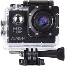 Action Camera, 1080P 12MP Sports Camera Full HD 2.0 Inch Action Cam 30M/98Ft Und
