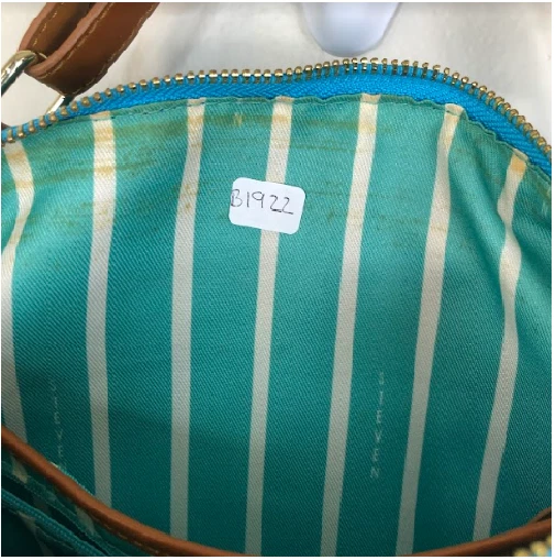 Bolso de mano Steve by Steve Madden para mujer frontal doble bolsillo cremallera completa en azul Foto 3 de 4