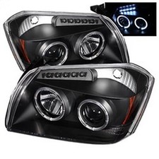 Spyder Projector Headlights Led Halo For Dodge Magnum - Black