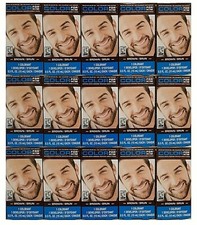 15x MEN'S MUSTACHE BEARD BRUSH GEL HAIR DYE COLORING KIT BROWN SEALED 11/23 or 