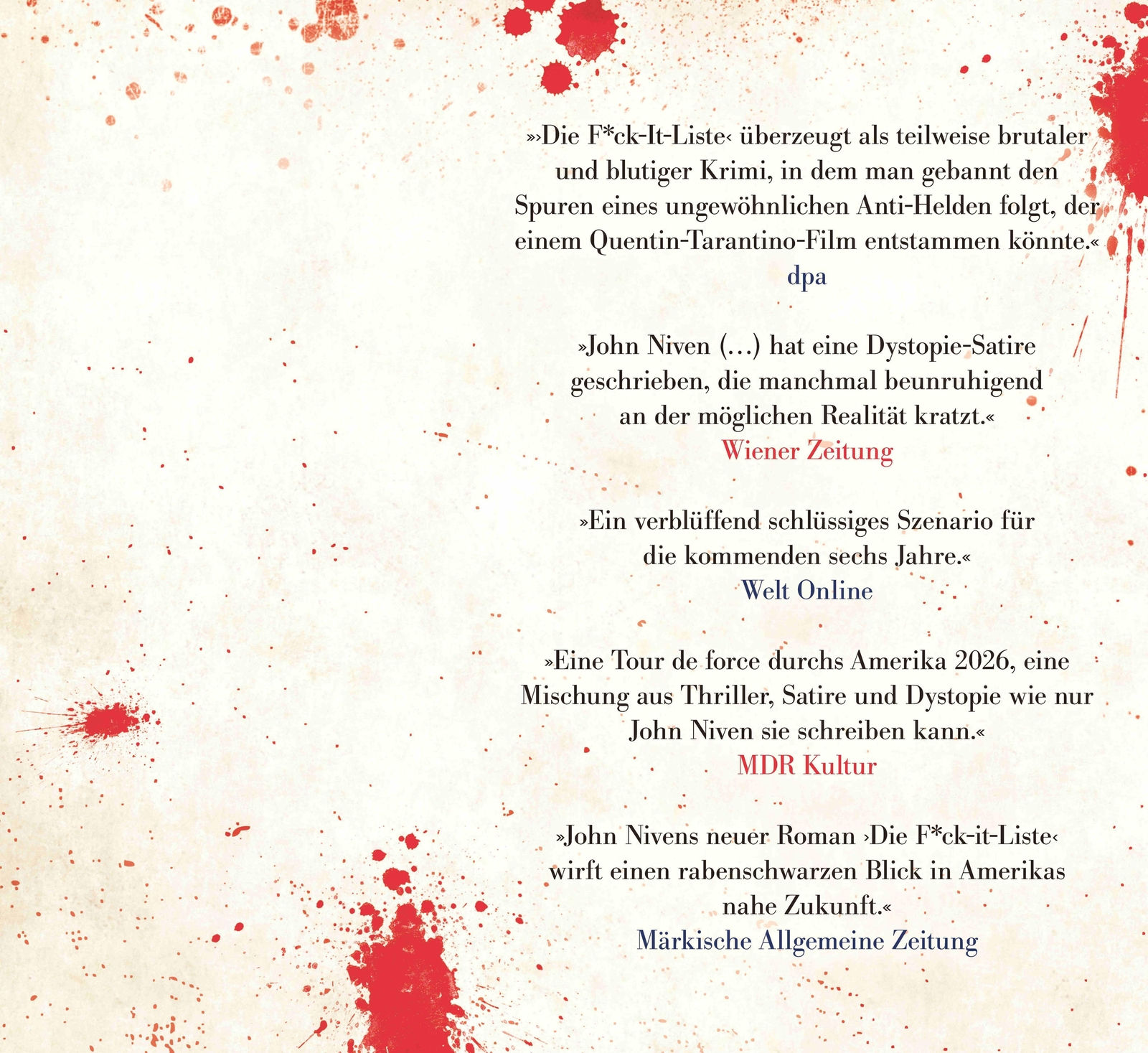 Thumbnail - Die Fck-it-liste | Roman | John Niven | Taschenbuch | 320 S. | Deutsch