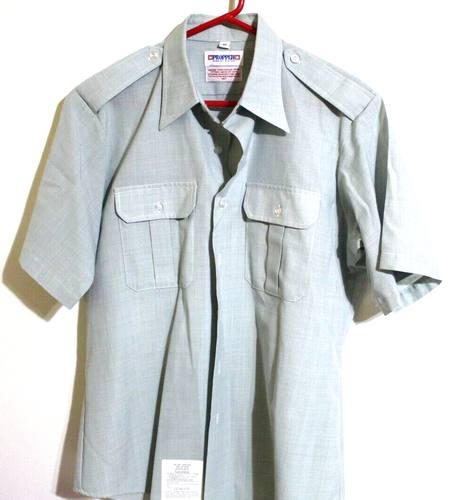 Army Dress Green Uniform Shirt Men 17 Military Short Sleeve AG 469 Poly Wool