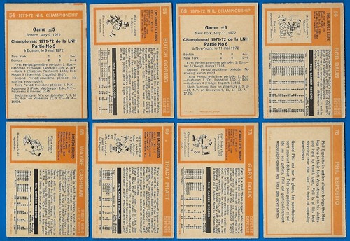 1972-73 OPC 72-73 O PEE CHEE NHL TARJETA DE HOCKEY + ERROR Y VARIACIÓN 1-209 VER LISTA - Imagen 171 de 479