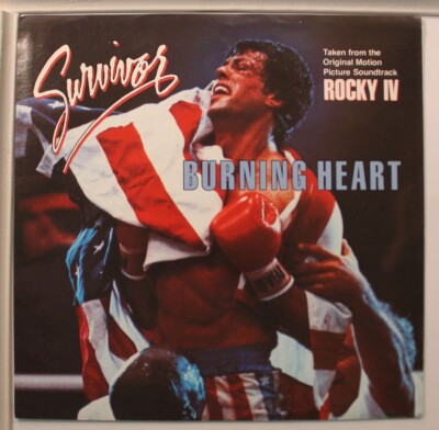 Picture Sleeve 45 Survivor - Burning Heart / Feels Like Love On Scotti Brothers