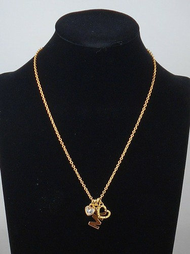 Michael Kors Goldtone Openwork CZ Heart 