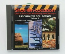 Royalty Free High-Res Stock Model Photoshoot Blue-Screen Backgrounds Images CD