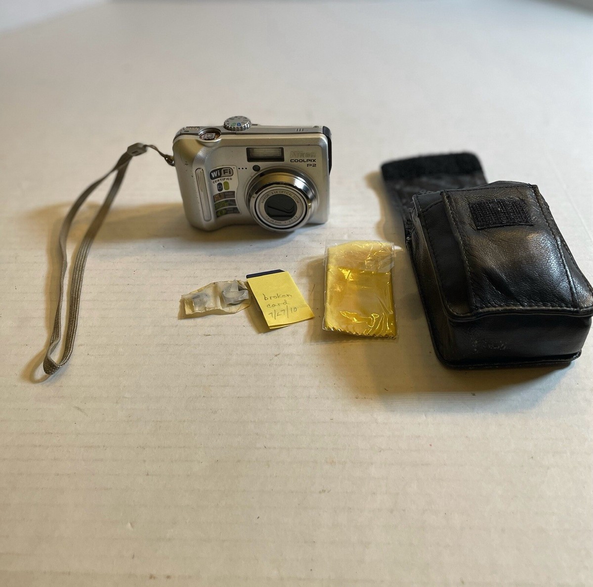 Nikon Coolpix P2 Silver Compact Camera PARTS | eBay