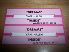 2 Van Halen Dreams / Inside Jukebox Title Strips