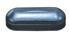 1x CATTLE RAILS END CAP (CRC 115x42) Yard Stock Oval Fence AU