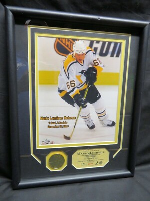 MARIO LEMIEUX, Highland Mint Photo Display, Ltd to 1066, Pittsburgh Penguins