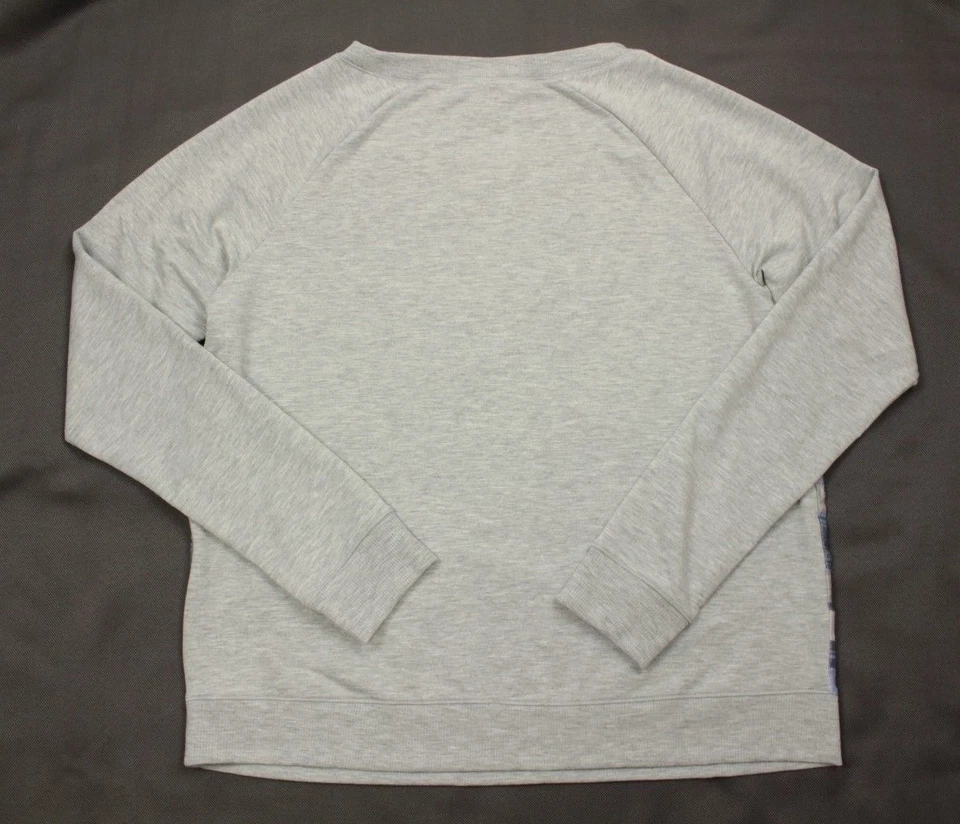 Jenni by Jennifer Moore Women's Gray Plaid-Panel Pajama Top Retail $34 Foto 4 de 4