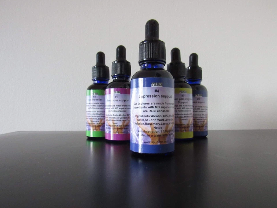 Organic herbal tinctures for Chronic Pain Migraines, MD created, Reiki enhanced  - Image 3 of 4